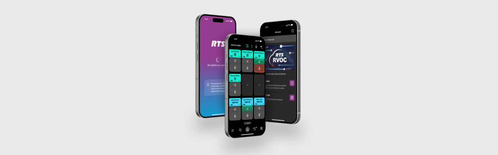 UX/UI Design der Intercom-App von RTS: professionelle Audio-Workflows ...