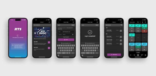 UX/UI Design der Intercom-App von RTS: professionelle Audio-Workflows ...